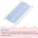 MECCANIXITY Lace Trim Vintage Crochet 0.98" x 10yards Light Blue Stretch Lace Ribbon for DIY Scrapbooking Clothes Fabric Wedding Decoration Gift Wrap