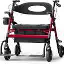 Helavo Extra Wide 2 in 1 Bariatric Walker Wheelchair Combo, 500 lb Capacity