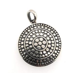 Designer 925 Solid Sterling Silver Filigree Pendant 27mm