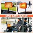 48V Golf Cart Heater Golf Cart Accessories, 400W Safe & Fast Heating Electric Heaters for Golf Cart, Battery Operated Heater with 360 Adjustable Angle Carbon Fiber Heating for Club Car/Yamaha/EZGO