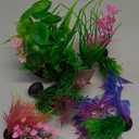 Ameliade Fish Tank Decorations Aquarium Artificial Plastic Grass Plants Decor Small Betta Goldfish Turtle Tank Accessories 11 Pieces
