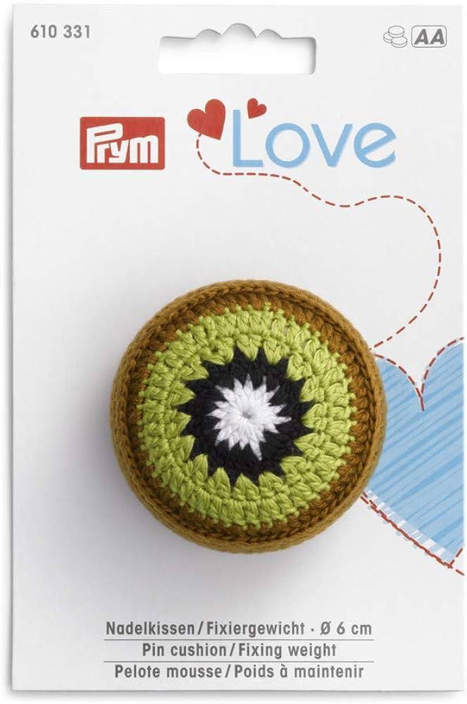 Prym PRYM_610331-1 Love Pin Cushion/Fixing Weight Kiwi, Green, One Size