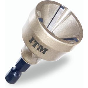 ITM Bar Champ BAR-01C - Small Premium Deburring Tool and External Chamfer Tool - Carbide Bades for 1/8" to 3/4" material