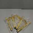 Osring Modern Furniture Legs 6 Inch Metal Furniture Table Leg Gold, Steel Side-Mounted Sofa Cabinet Feet Set of 4, Also for Home Coffee Table Feet DIY Replacement