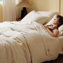 Bedsure Cooling Duvet Cover King Size, Cotton & Viscose Derived from Bamboo Duvet Cover Set, PureWoven Ultra-Soft, Breathable & Lightweight Home Bedding for All Seasons (Beige,104"x90")
