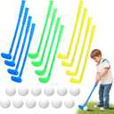 24 Pcs Plastic Mini Golf Clubs for Toddlers, Kids Golf Clubs Toy Set, Toy Balls for Kids Toddlers Outdoor Indoor Lawn Sports for Boys Girls