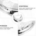 Hanging Moon Disco BallMirror Disco Ball Rotating Glass Mirror - with Attached String for Birthday Wedding,Party,Room,Home,Bar (20X16CM)