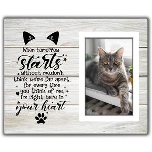 Cat Memorial Picture Frame, Pet Memory Picture Frame, Cat Frames For Pictures Memorial, Pet Cat Memorial Photo Frame 4x6, Cat Picture Frames For Cats That Passed, Passed Away Cat Memorial Gifts