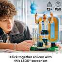 LEGO Editions Lionel Messi Soccer Legend - Building Set for Boys & Girls, Ages 12+ - Collectible Soccer Gift with Plaque - Kids Bedroom or Shelf Decor - 43015