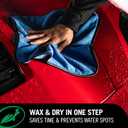 Turtle Wax Hybrid Solutions Ceramic Wet Wax, Spray on Car Wax for 1-Step High Gloss Shine and Ceramic Coating Protection for Paint, Wheels,Glass and More, Extreme Water Beading, 26 oz (Pack of 1)