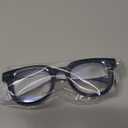 OPTOFENDY Oversized Blue Light Blocking Glasses for Women, Anti Eyestrain & UV Protection Square Computer Eyeglasses