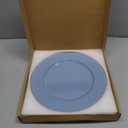 Light Blue Charger Plates, 13" Round Chargers for Dinner Plates, Plastic Chargers for Parties, Table Setting, Holidays, (Set of 6)