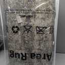 Area Rug 3'x5' Washable Vintage Traditional Floor Cover Foldable Thin Retro Accent Indoor Distressed Non Slip Carpet Floral Print Mat for Bedroom Living Room Bathroom (Khaki and Black)