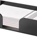 Sumnacon Napkin Holder Acrylic Guest Towel Holder Tray for Bathroom,Stylish Napkin Holder Tray Decorative Black Napkins Holders for Bathroom Toilet Dining Table Kitchen Party Holiday