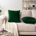Pillow Cowers  Green 6Pcs  50x50 cm