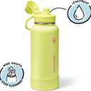 ThermoFlask Insulated Water Bottle with Spout Lid (32 oz, Unmellow Yellow) - Leakproof, Stainless Steel Water Bottle for Cold & Hot Drinks, Travel & Daily Hydration