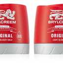 2x Brylcreem ORIGINAL LIGHT GLOSSY HOLD Mens Hair Styling Cream RED TUB 150ml by Brylcreem