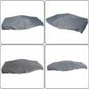 Outdoor Waterproof Heavy Duty Boat Cover (420D) Replacement for Pedal Boat Cover Grey 115L x 80W N-F8-026168-S