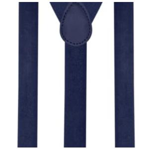 3 x Trilece Navy Blue Suspenders for Boys Kids Girls and Toddlers Baby - Adjustable Elastic 1 inch Wide Y Shape Suspender Strong Clips(5 Months to 6 Years, Navy Blue)