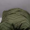 Litanika Dark Olive Green California King Comforter Set, 3 Pieces Cal King Oversized Chevron Tufted Bedding Comforter Sets, Fluffy Bed Set (104x96In Comforter & 3 Pillowcases)