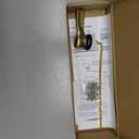 Hibbent Universal Metal Front Mount Toilet Handle Replacement Kit, Brass Toilet Flush Tank Lever with Stainless Steel Flapper Chains for Most Toilets, Brushed Gold Finish