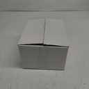 WELLIFE 100 Pieces White Plastic Dessert Plates with 100pcs Silver Disposable Forks, Premium Hard Salad Plate 7.5, Appetizer Plastic Plates for Wedding, Party