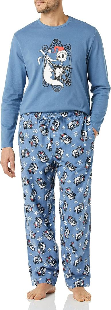 Amazon Essentials Disney | Marvel | Star Wars Men's Flannel Pajama Sleep Sets, Size M