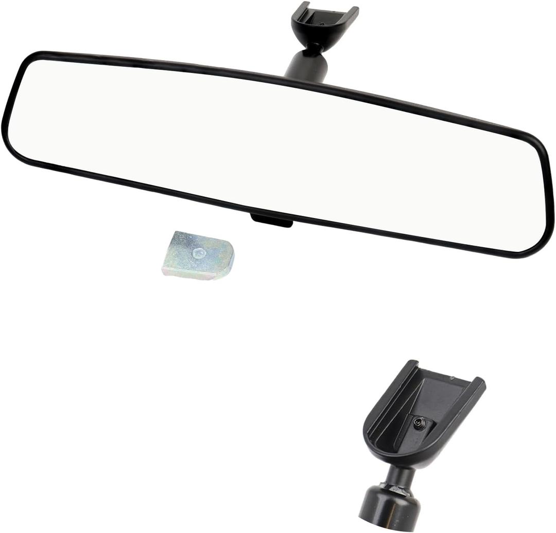 10.6'' Rear View Mirror, Compatible with Jeep Wrangler Nissan Rogue Altima Toyota Corolla Camry Tacoma Kia Optima Soul Sorento Ford F150 Focus Honda Civic Accord And More Interior Rearview Mirror