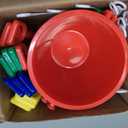 12 Pack 5'' Inch Sand Beach Buckets Pail with Beach Shovels,Sand Bucket Water Bucket for Beach Fun Great Summer Party Accessory