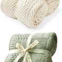 Amelie Home Soft Cozy Chenille Knit Throw Blanket