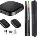 Electronic Drumsticks, Air Drumsticks with Wireless Sensors, MatBlack