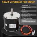 68J24 Condenser Fan Motor Replaces for Lennox 68J2401, 1/3 HP, 208/230V-1Ph, 60HZ, 1075 RPM, Substitute for 97M62, 69W96, 100483-29, 100483-01, K55HXGCE-8094
