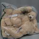 Teddy Bears Bulk 5 Packs 13.5 Inches Small Stuffed Bears Pack for Christmas Valentines Baby Shower Party Decorations Centerpieces Favors Light Brown