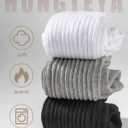 HONGTEYA Slouchy Crew Socks for Women Soft Scrunch Socks Cute Fashion Retro for Boot Sneakers Size 5-11 (One Size Tall, 2pairs*white)