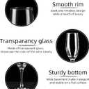 UMEIED Champagne Glasses, Set of 12 Champagne Flutes with Classic Shape, Long stem Sparkling Wine glasses for Wedding, Restaurant, Bar, Wine Toasting, Clear