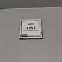 4 in 1 USB C Cable with Wattage Display, 240W Flat Nylon Braided Multi Charge Cable with Data Sync, USB C Charging Cord Combo Type C/USB A/L Port for iPhone/iPad/Samsung/Laptop, 3FT