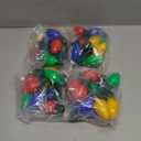 Windy City Novelties 4 Pack LED Light Up Christmas Bulb Necklace with 6 Dynamic Light Modes  Flashing Holiday Accessory for Parties, Parades & Festive Events