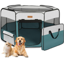 Dog Playpen, Portable Pet Play Pen for Cat, Puppies, Rabbits, Chickens, Foldable Large-Capacity Pet Tent for Indoor/Outdoor Travel Camping Blue 38" Width 22" Height