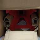 Amazon Basics Steel Jack Auto Stands, 3 Ton (2.7 metric Ton) Capacity, Easy to Use, Adjustable Height, 6,000 lb, 1 Pair, Black and Red