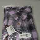 Halloween Shirt Women Pumpkin Face Shirt Funny Button Down Flannel Plaid Long Sleeve Tops Fall Clothes Outfits, XL