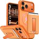 Oneagle Magnetic & Detachable Wallet for iPhone 17 Pro Case with Card Holder [Fit for MagSafe], [RFID Blocking], with Metal Kickstand 15FT MIL-Grade Shockproof Heavy Duty Phone Case for iPhone 17 Pro