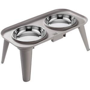 Pets Bowl,Elevated Stainless Dog Bowl with Neck Relief Feeder Eating Bowls Design with Base Stand for Large Breeds