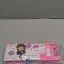 Pop Up Multifunction Pencil Case for Girls, Cute Cartoon Pen Box, Stationery Organizer with Calculator, Sharpener and Schedule, Cute School Supplies Pencil Box, Best Gift Birthday Present for Kids, Set of 2