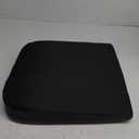 Soft Dense Memory Foam Car Seat Cushion for Driving - Seat Cushion for Car Seat Driver with Wedge Design & Raised Back to Broaden Vision, Provides Comfort for Lower Back & HIPS (Passenger Use Too) (Black)