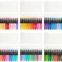 KINGART GEL STICK Set, Artist Pigment Crayons, 72 Unique Colors, Water Soluble, Creamy, and Odorless, Use on Paper, Wood, Canvas and more, Multicolor, 72