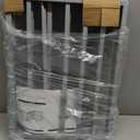 Pet Gate - 3-Panel Indoor Foldable Dog Fence for Stairs, Hallways, or Doorways - 54x24-Inch Retractable Wood Freestanding Dog Gates by PETMAKER (Gray)