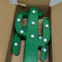 Extra Large - 2 Pack LED Cactus Light Cinco de Mayo Decorations 10 x 5.5 Inch Cactus Decor Mexican Fiesta Party Decorations Cute Night Lamp for Table Kids' Room Bedroom Living Room Gift Party Home