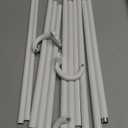 2 Pack Wrap Around Curtain Rods,White Curtain Rods 48 to 84 Inch,5/8 Inch Adjustable Blackout Curtain Rod Set with Bracket,Room Darkening Window Rod,Metal Hidden Curved Drapery Rods 48-84",White