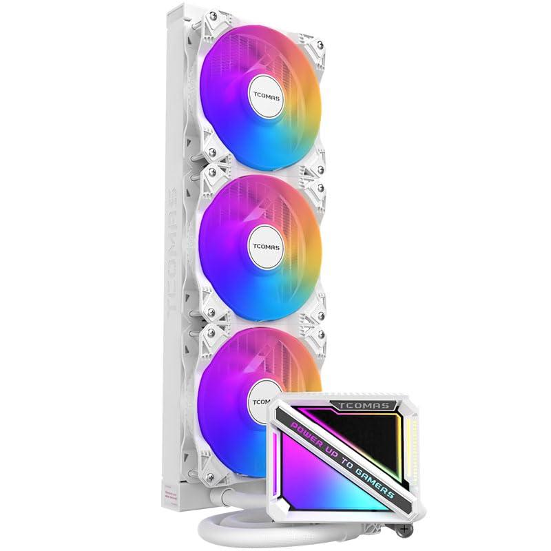 LE200 360mm AIO Cooler ARGB Fan Intel LGA 1851/1700/1200/115X AMD AM5/AM4 (White, 360)