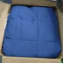 YnM Weighted Blanket — Heavy 100% Oeko-Tex Certified Cotton Material with Premium Glass Beads (Monaco Blue, 48''x72'' 20lbs), Suit for One Person(~190lb) Use on Twin/ Full Bed
